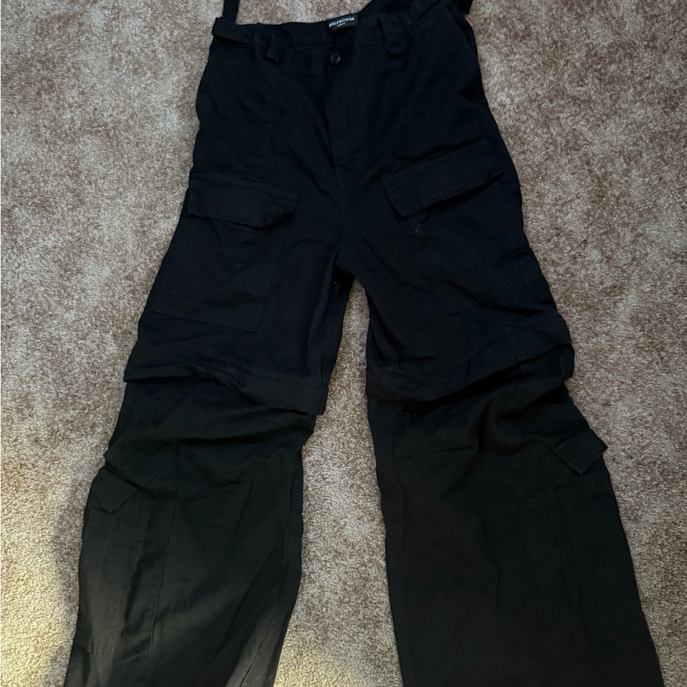 Balenciaga Black Cargo Pants with Durable Design